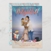 フロリダのトロピカルホリデーズクリスマス写真 シーズンカード (正面/裏面)