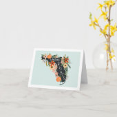 フロリダのノートカードからの暖かい願い | ミント カード (黄色い花)