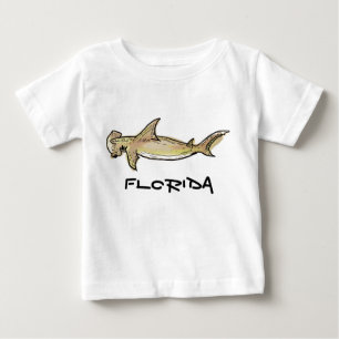 フロリダのハンマーヘッドシャークベビーシャツ ベビーTシャツ