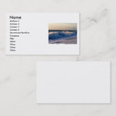 フロリダのビーチのおこりっぽい破損波 名刺 (正面/裏面)