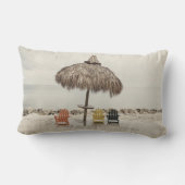 フロリダのビーチの枕 ランバークッション (裏面)