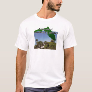 フロリダのビーチの生命の冬を憎まないで下さい Tシャツ