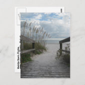 フロリダのビーチへの小道 ポストカード (正面/裏面)