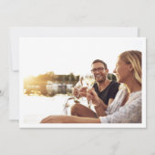 フロリダのビーチ目的地の結婚式の写真 セーブザデート (裏面)