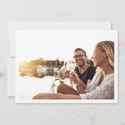 フロリダのビーチ目的地の結婚式の写真 セーブザデート (裏面)