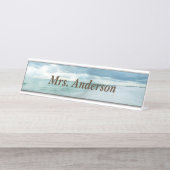 フロリダのビーチ デスクネームプレート (正面)