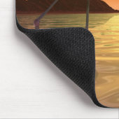 フロリダのピンクのフラミンゴのマウスパッド マウスパッド (コーナー)