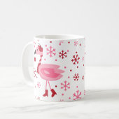フロリダのフラミンゴの熱帯ビーチのクリスマスの休日 コーヒーマグカップ (正面左)