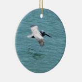 フロリダのペリカン飛行オーナメント セラミックオーナメント (右)
