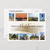 フロリダのポストカード、セントオーガスティンの印象 ポストカード (正面/裏面)