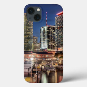 フロリダのマイアミのスカイライン都市 iPhone 13ケース