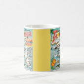 フロリダのマグ図解入りの、写真付きの氏からの挨拶 コーヒーマグカップ (中央)