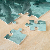 フロリダのマナティー。クリスマスの挨拶 ジグソーパズル (側面)