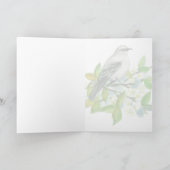 フロリダのマネシツグミのブランクからの挨拶 カード (内部)