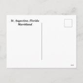 フロリダのマーシュランド州セントオーガスティン シーズンポストカード (裏面)