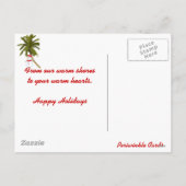 フロリダのメリーなクリスマス シーズンポストカード (裏面)