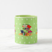 フロリダのメリークリスマス、カラフルデザイン マグカップ (中央)