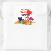 フロリダのメリークリスマス スクエアシール (バッグ)