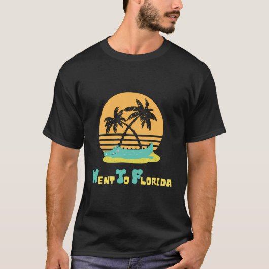 フロリダのヤシの木のゲーターおもしろい睡眠Grに行った Tシャツ (正面)