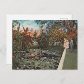 フロリダのユリとヤシの間で ポストカード (正面/裏面)