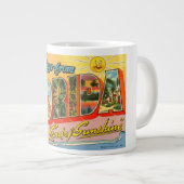 フロリダのヴィンテージはがき ジャンボコーヒーマグカップ (正面右)