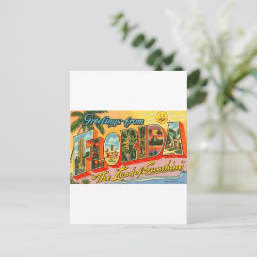 フロリダのヴィンテージはがき ポストカード (スタンド正面)