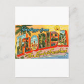 フロリダのヴィンテージはがき ポストカード (正面)