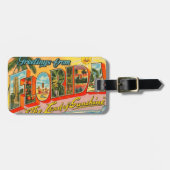 フロリダのヴィンテージはがき ラゲッジタグ (正面横)