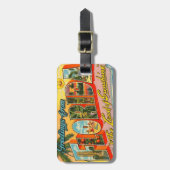 フロリダのヴィンテージはがき ラゲッジタグ (正面縦)