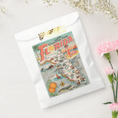 フロリダのヴィンテージマップへのご挨拶 フェイバーバッグ (封をした状態)