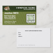 フロリダの不動産仲介業者のためのQRコード名刺 予約カード (正面/裏面)