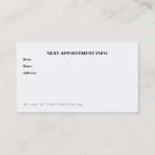 フロリダの不動産仲介業者のためのQRコード名刺 予約カード (裏面)