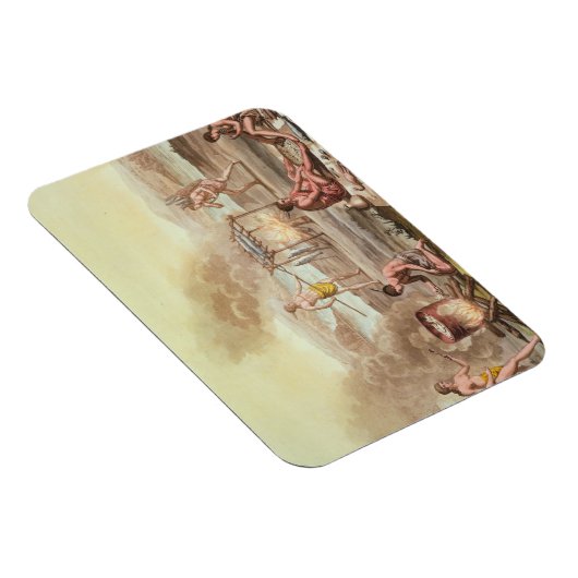 フロリダの先住民先住民の準備と調理師 マグネット (右側)