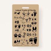 フロリダの動物跡 バッジ (正面)