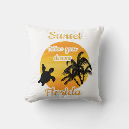 フロリダの可愛い夕焼け クッション