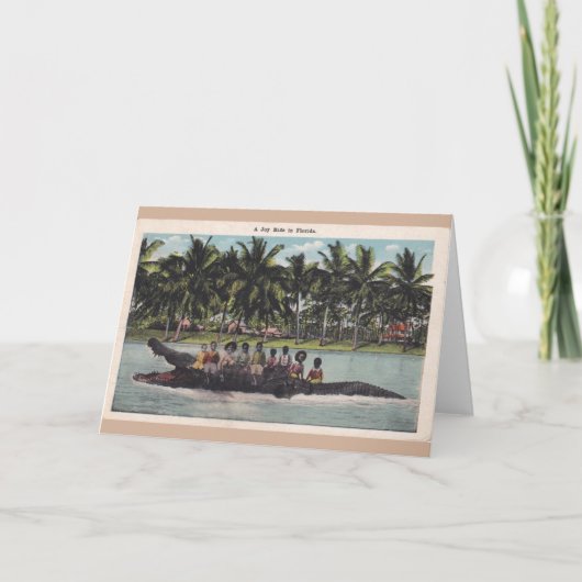 "フロリダの喜びの乗車"の黒いアメリカ カード (正面)