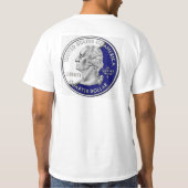 フロリダの四分の一Tシャツ Tシャツ (裏面)
