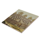 フロリダの固有の種族の村は、刻みます タイル (側面)