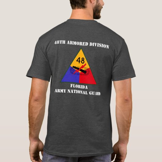 フロリダの国家警備隊第48の機甲師団のティー Tシャツ (裏面)