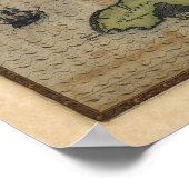 フロリダの地図とカリブの（1588年） ポスター (角)