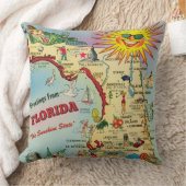 フロリダの地図カスタム枕 クッション (ブランケット)