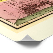 フロリダの地図1831 ポスター (角)