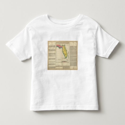 フロリダの地図 トドラーTシャツ (正面)