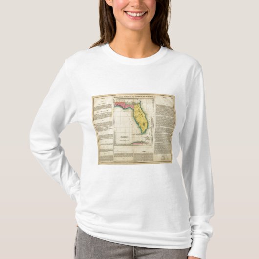 フロリダの地図 Tシャツ (正面)