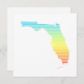 フロリダの夏の夕暮れ 招待状 (正面/裏面)