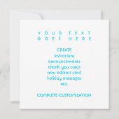 フロリダの夏の夕暮れ 招待状 (裏面)