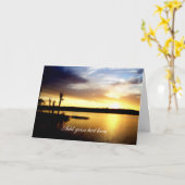フロリダの夕日 カード (黄色い花)