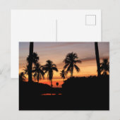 フロリダの夕日 ポストカード (正面/裏面)