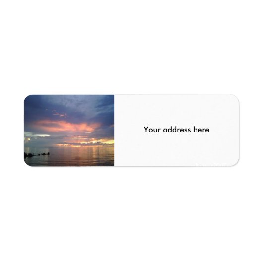 フロリダの夕日 ラベル (正面)