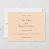 フロリダの夕日 招待状 (裏面)